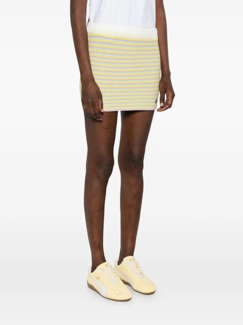 Casablanca Bourgeois striped mini skirt - Yellow