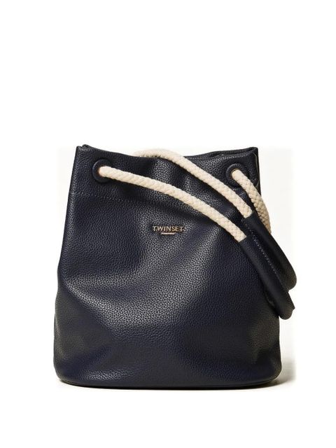 TWINSET rope-handles bucket bag - Blue - zdjęcie produktu nr 1