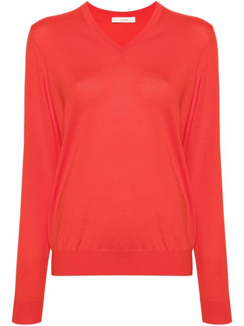 The Row Haius V-neck sweater - Red - zdjęcie produktu nr 1
