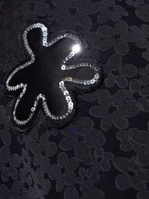 Marni floral-jacquard mini dress - Black