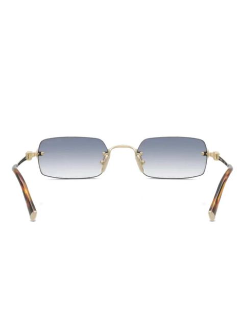 Miu Miu Eyewear rectangle-frame sunglasses - Gold