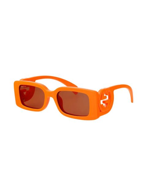 Gucci Eyewear rectangle-frame sunglasses - Orange - zdjęcie produktu nr 2