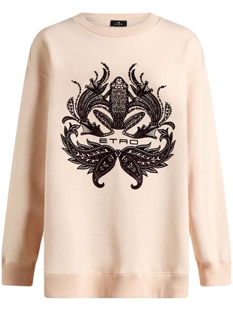 ETRO flocked-print sweatshirt - Neutrals - zdjęcie produktu nr 1