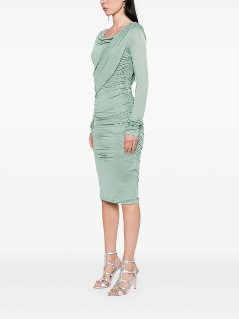 Blumarine draped midi dress - Green - zdjęcie produktu nr 2