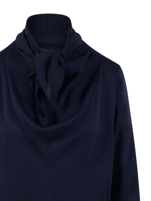 Max Mara tie-neck blouse - Blue