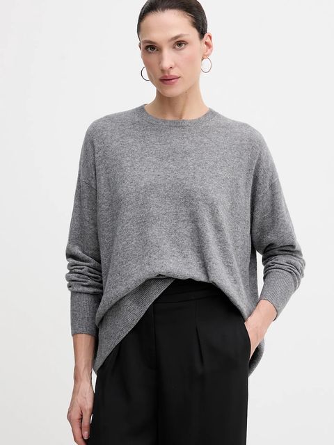 Sisley sweter z dodatkiem wełny damski kolor szary lekki 18AYM103K - zdjęcie produktu nr 1