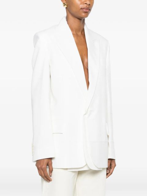 Victoria Beckham long-sleeve blazer - White