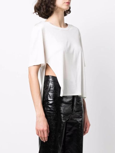 TOM FORD side slit T-shirt - Neutrals