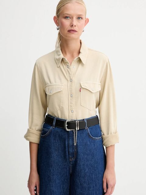 Levi's koszula damska kolor beżowy 16786 - zdjęcie produktu nr 1