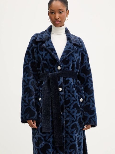 Pinko płaszcz kolor granatowy 105415 A2WY - zdjęcie produktu nr 1