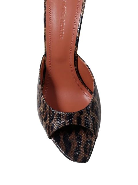 Amina Muaddi Alexa sandals - Brown