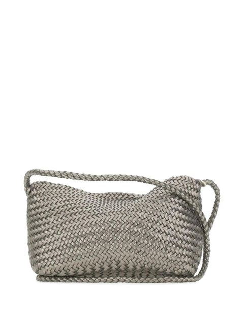 DRAGON DIFFUSION Corsina interwoven shoulder bag - Grey