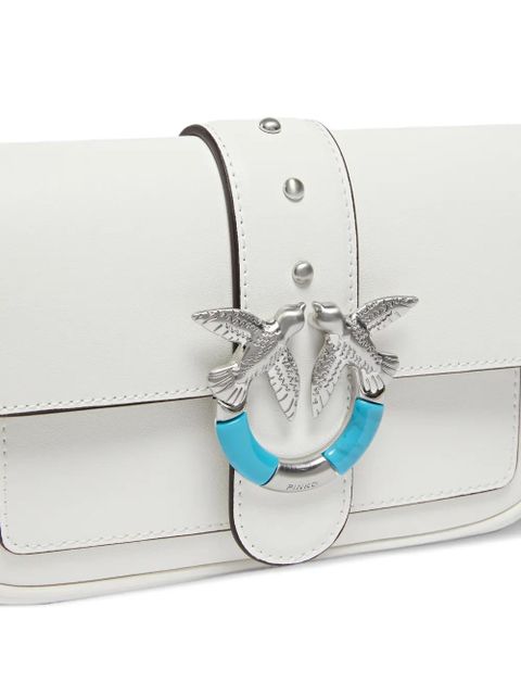 PINKO stud-detail chain crossbody bag - White