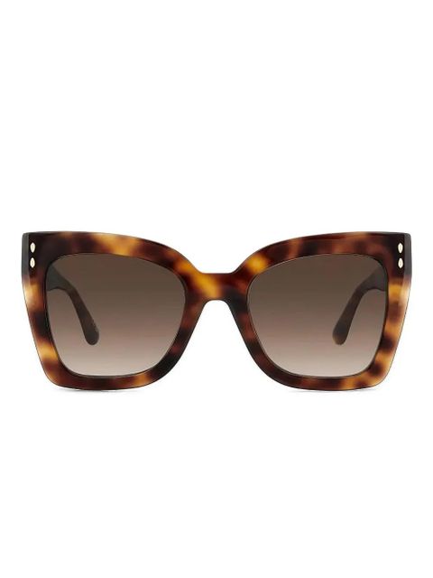 Isabel Marant Eyewear tortoiseshell square-frame sunglasses - Brown - zdjęcie produktu nr 1