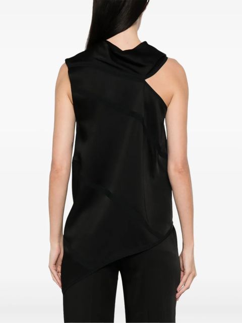Jil Sander satin blouse - Black