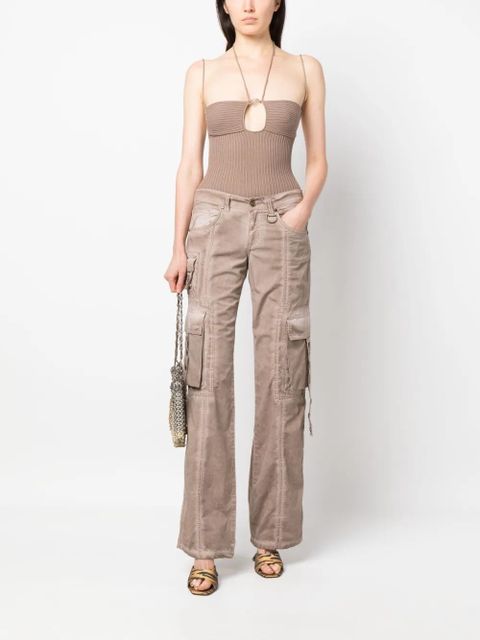 Blumarine halterneck knitted top - Brown - zdjęcie produktu nr 2