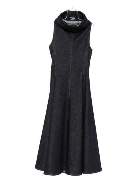Jacquemus sleeveless flared day dress - Blue