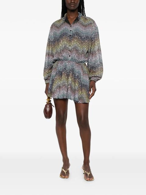 Missoni zigzag sequin-embellished mini dress - Blue - zdjęcie produktu nr 2