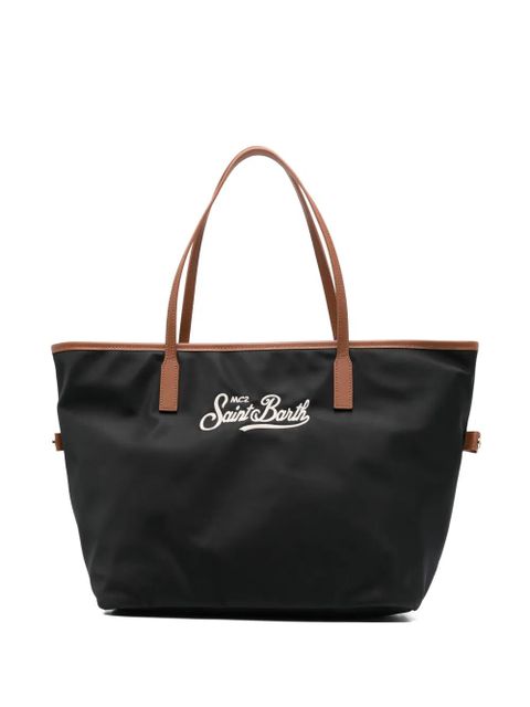 MC2 Saint Barth logo-embroidered tote bag - Black - zdjęcie produktu nr 1