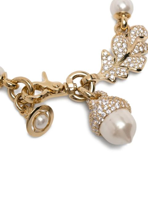 Vivienne Westwood pearl embellished pendant necklace - White