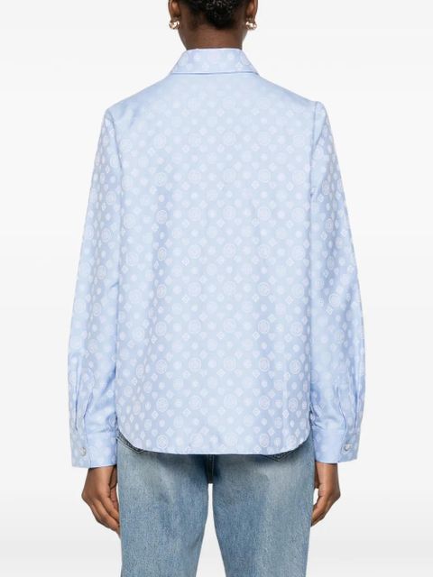 Casablanca monogram-patterned shirt - Blue