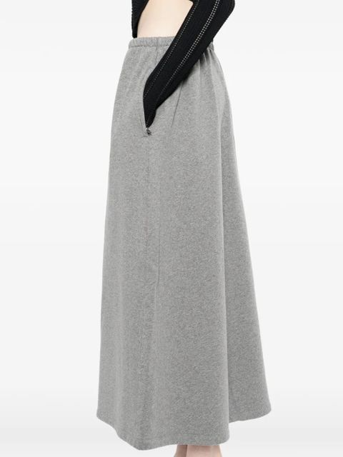 Alexander Wang cotton terry midi skirt - Grey