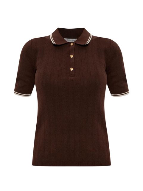 Moncler buttoned polo tops - Brown - zdjęcie produktu nr 1