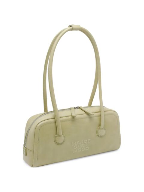Marge Sherwood zip boston leather shoulder bag - Green