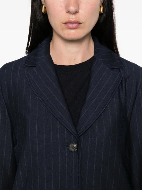 Max Mara pinstripe button blazer - Blue