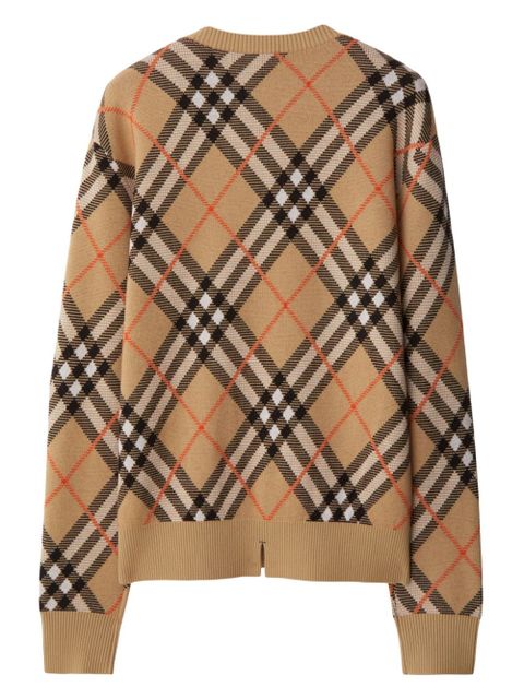 Burberry Vintage Check intarsia-knit jumper - Neutrals
