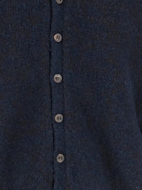 Maison Margiela button-front stitching cardigan - Blue