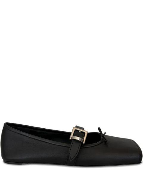 Balenciaga buckle-strap ballerina flats - Black - zdjęcie produktu nr 1