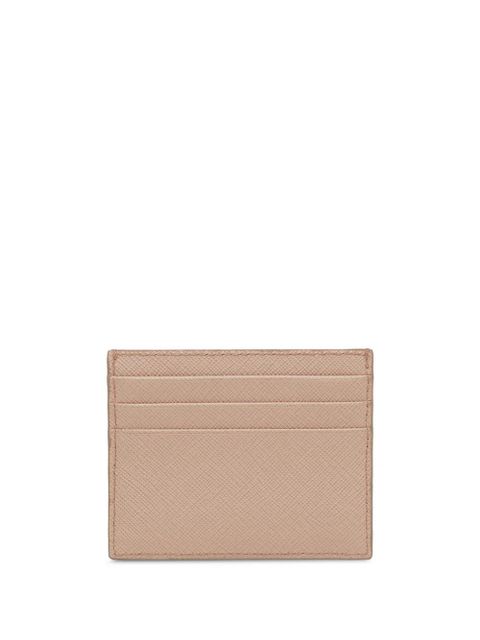 Prada logo plaque card holder - Neutrals - zdjęcie produktu nr 2