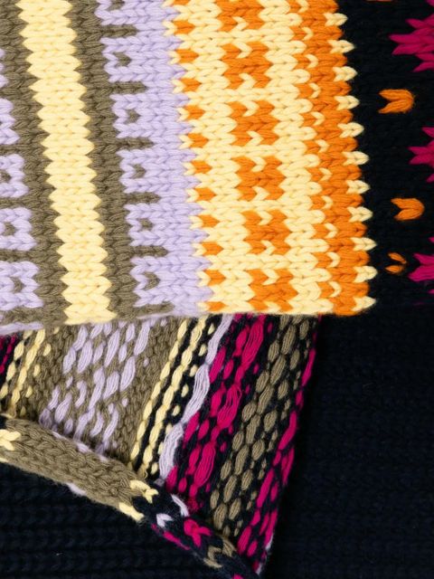 LOEWE logo wool scarf - Blue