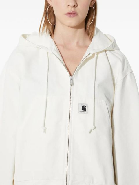 Carhartt WIP hooded zip-fastening jacket - White