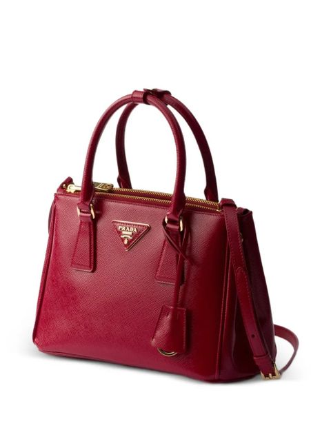 Prada Galleria small patent Saffiano leather bag - Red