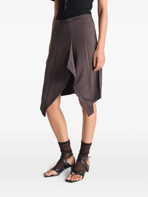 LEMAIRE pleated skirt - Brown