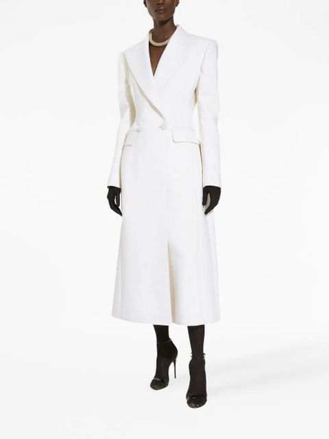 Dolce & Gabbana double-breasted long coat - White - zdjęcie produktu nr 2