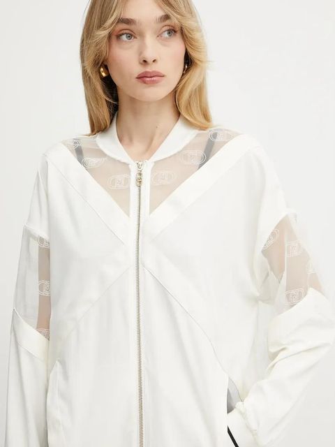 Liu Jo kurtka bomber kolor beżowy przejściowa TA5200 TS922