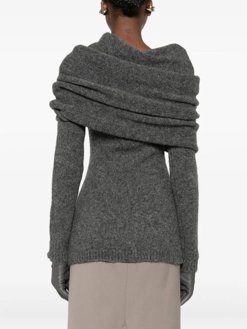 ENTIRE STUDIOS Bound off-shoulder sweater - Grey