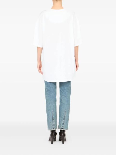 MM6 Maison Margiela logo-patch cotton T-shirt - White
