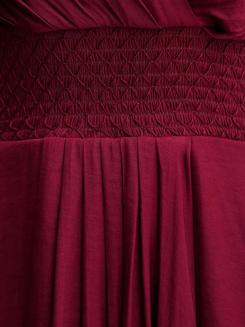 Morgan sukienka kolor bordowy mini rozkloszowana RANAKA