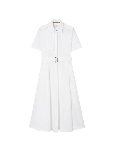 Burberry cotton poplin shirt dress - White - zdjęcie produktu nr 1
