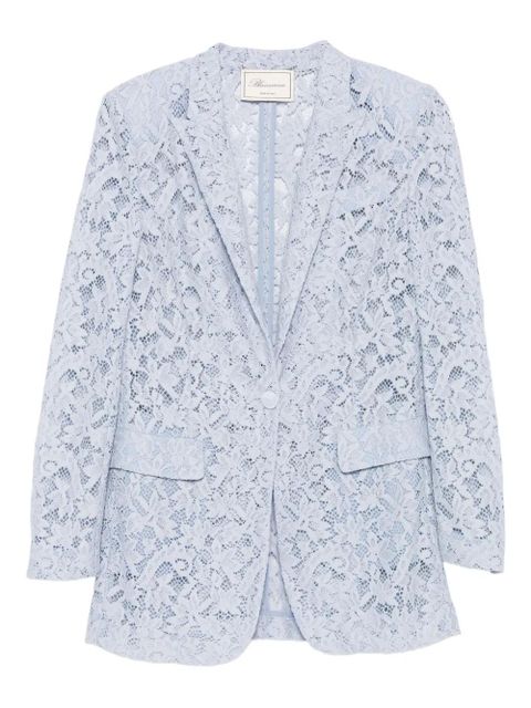 Blumarine lace single-breasted blazer - Blue - zdjęcie produktu nr 1