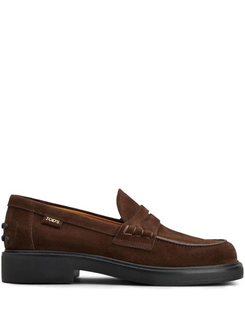 Tod's penny-slot suede loafers - Brown - zdjęcie produktu nr 1