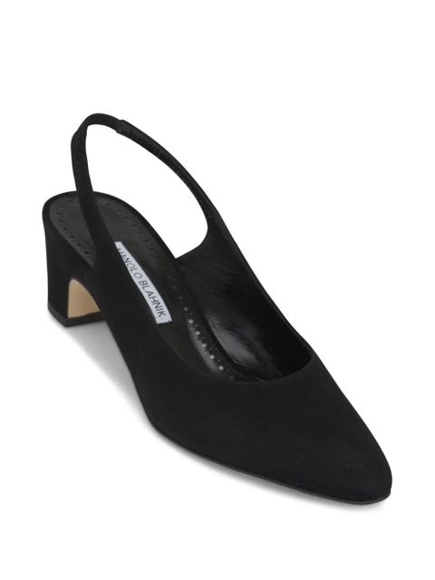 Manolo Blahnik 50mm leather pumps - Black - zdjęcie produktu nr 2