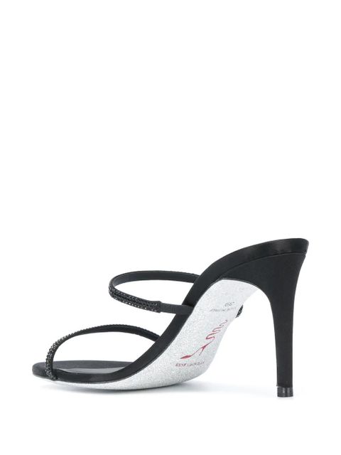 René Caovilla two-strap sandals - Black