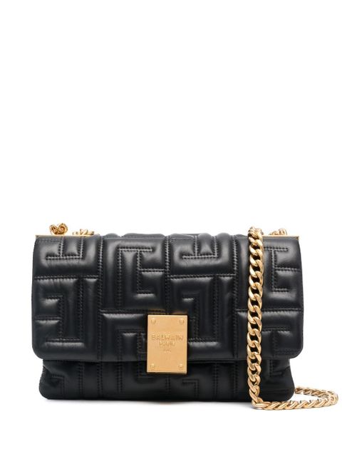 Balmain small 1945 quilted shoulder bag - Black - zdjęcie produktu nr 1