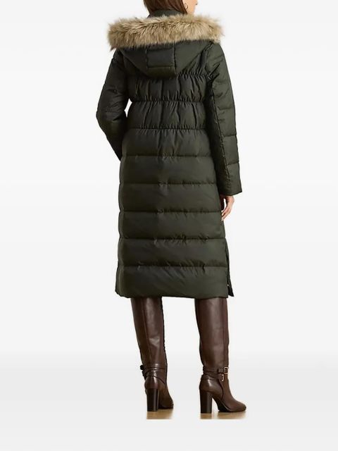 Lauren Ralph Lauren faux fur-trim button jacket - Green - zdjęcie produktu nr 2