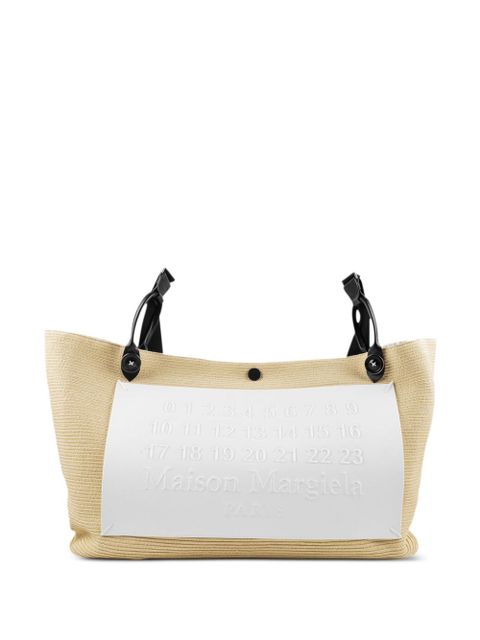 Maison Margiela logo-patch tote bag - Neutrals - zdjęcie produktu nr 1